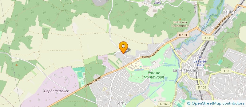 localisation de l'entreprise SCI JOSY  CERNY