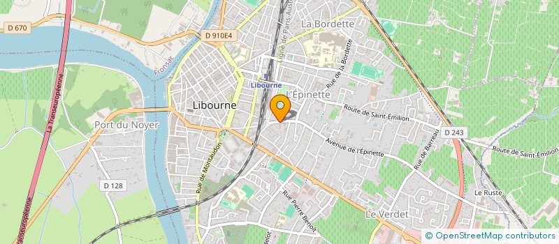 localisation de l'entreprise SCI JOSY  LIBOURNE