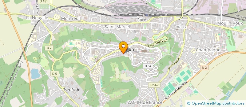 localisation de l'entreprise SCI JOT IMMO à LAON