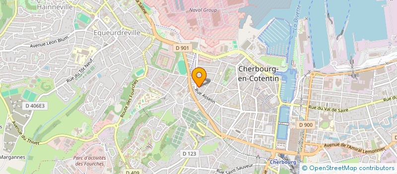 localisation de l'entreprise SCI JOUAN à CHERBOURG-EN-COTENTIN