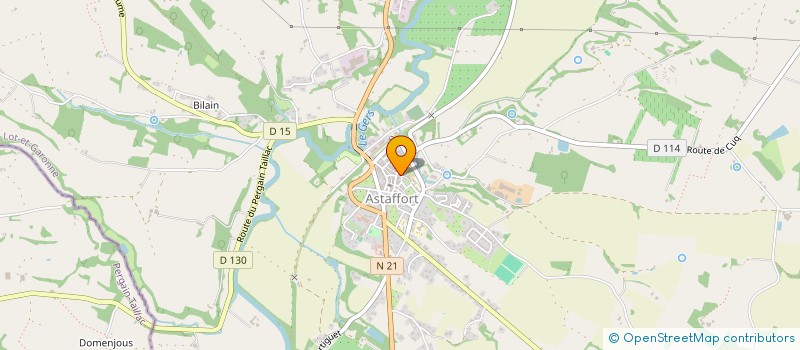 localisation de l'entreprise SCI JOUANDINE  SAUVETERRE-SAINT-DENIS