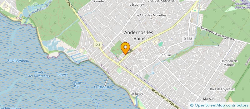 localisation de l'entreprise SCI JOUANDOUDET PIRAILLAN  ANDERNOS-LES-BAINS