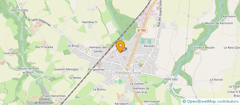 localisation de l'entreprise SCI JOUAUX  PLEYBER-CHRIST