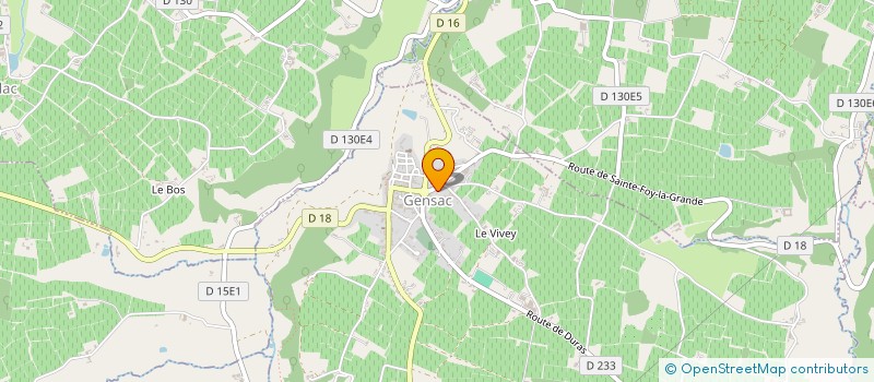 localisation de l'entreprise SCI JOUBERT  GENSAC