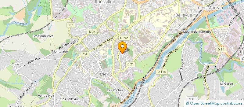 localisation de l'entreprise SCI JOUBERT SIRIEIX PERRIERES IMMOBILIER à ISLE