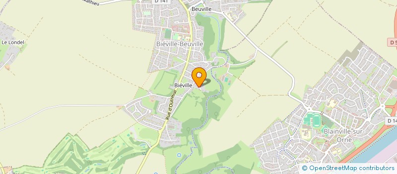 localisation de l'entreprise SCI JOUCA  BIEVILLE-BEUVILLE