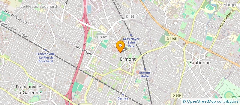 localisation de l'entreprise SCI JOUDIA à ERMONT