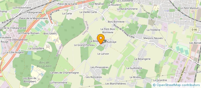 localisation de l'entreprise SCI JOUE-PASTEUR à JOUE-LES-TOURS