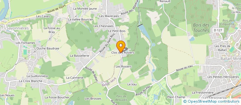 localisation de l'entreprise SCI JOUE PIERRE  SAVONNIERES