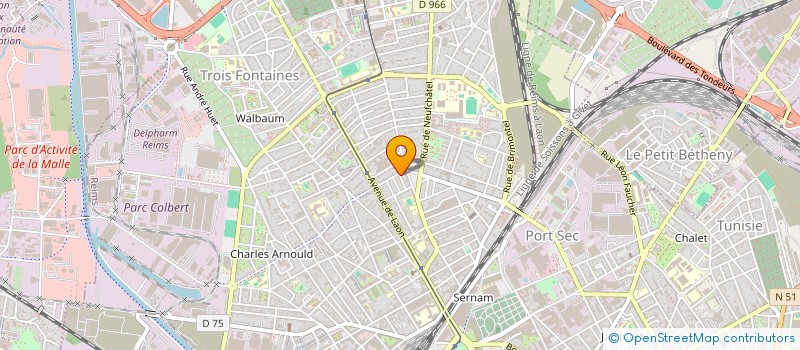 localisation de l'entreprise SCI JOUEN à REIMS
