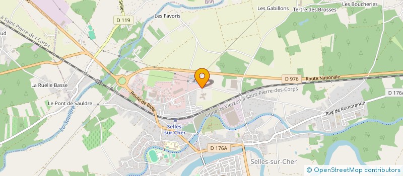 localisation de l'entreprise SCI JOUET-PRIQUELER  SELLES-SUR-CHER