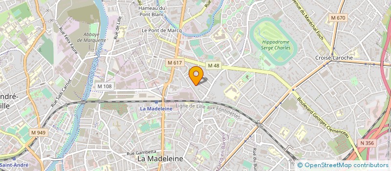 localisation de l'entreprise SCI JOUFFROY PORTE G à MARCQ-EN-BARŒUL