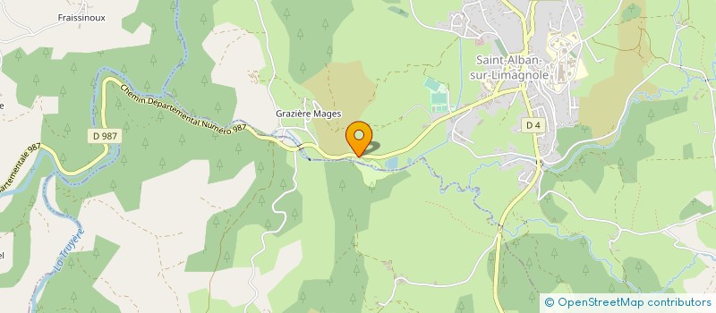 localisation de l'entreprise SCI JOUGOUNOUX  SAINT-ALBAN-SUR-LIMAGNOLE