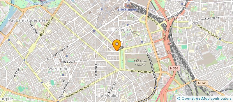 localisation de l'entreprise SCI JOUHAUX à LILLE
