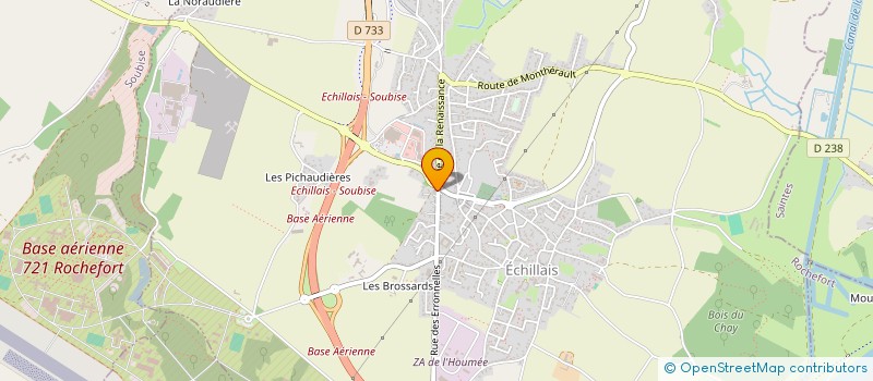 localisation de l'entreprise SCI JOUIN BRUNET  ECHILLAIS