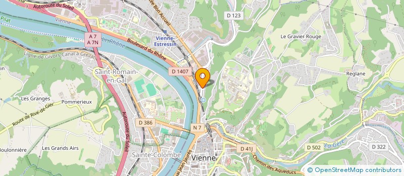 localisation de l'entreprise SCI JOUINI  VIENNE