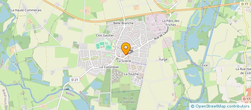 localisation de l'entreprise SCI JOULAUD - QUERREC  CHAVAGNE