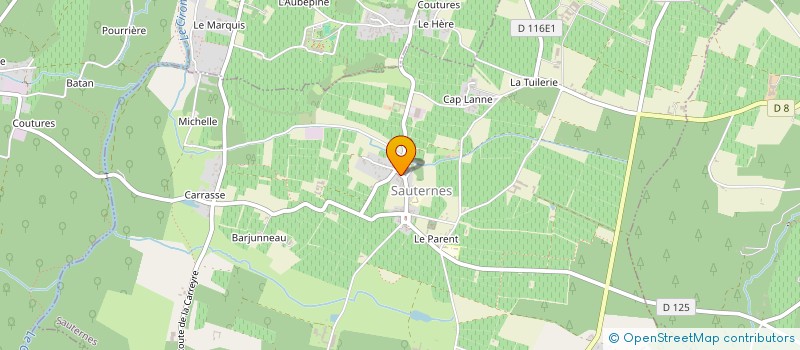 localisation de l'entreprise SCI JOUR & NUIT  SAUTERNES