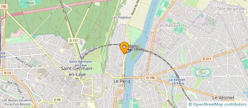 localisation de l'entreprise SCI JOURDAIN  PECQ (LE)