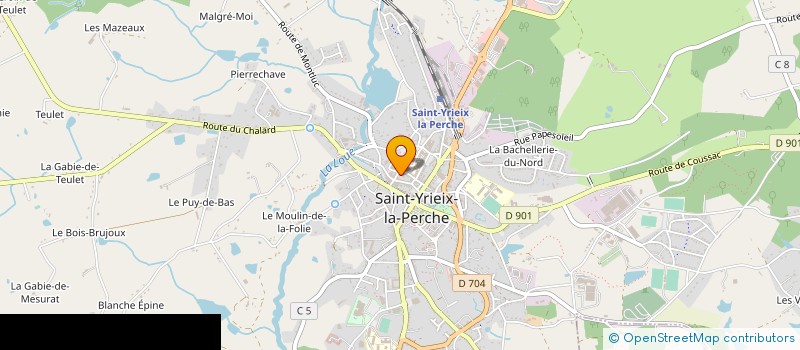 localisation de l'entreprise SCI JOURDAN à SAINT-YRIEIX-LA-PERCHE