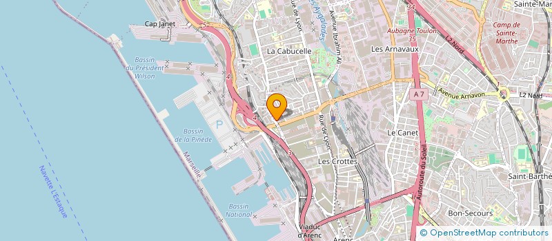 localisation de l'entreprise SCI JOURDAN CHIROSSEL  MARSEILLE 15