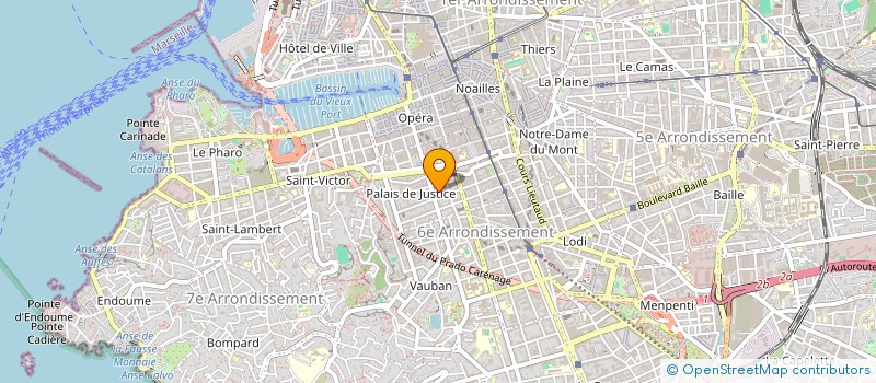 localisation de l'entreprise SCI JOURDAN FALQUE  MARSEILLE 6