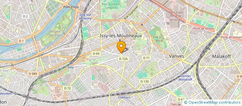 localisation de l'entreprise SCI JOURDAN INVESTMENT à ISSY-LES-MOULINEAUX