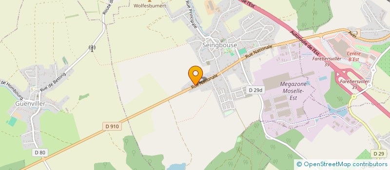 localisation de l'entreprise SCI JOURDE  SEINGBOUSE