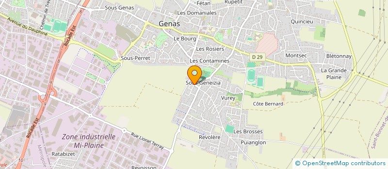 localisation de l'entreprise SCI JOURDES  GENAS