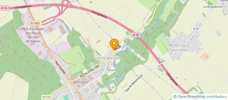 localisation de l'entreprise SCI JOURDIER-LONGUET  VILLE-LE-MARCLET