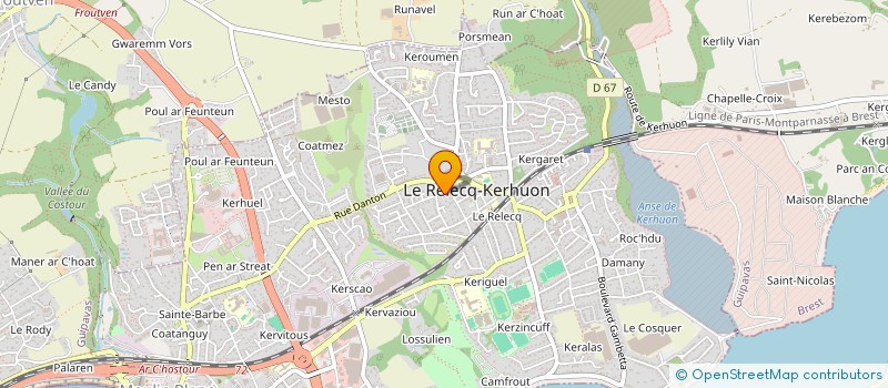 localisation de l'entreprise SCI JOURDRIGNAC  LE RELECQ-KERHUON