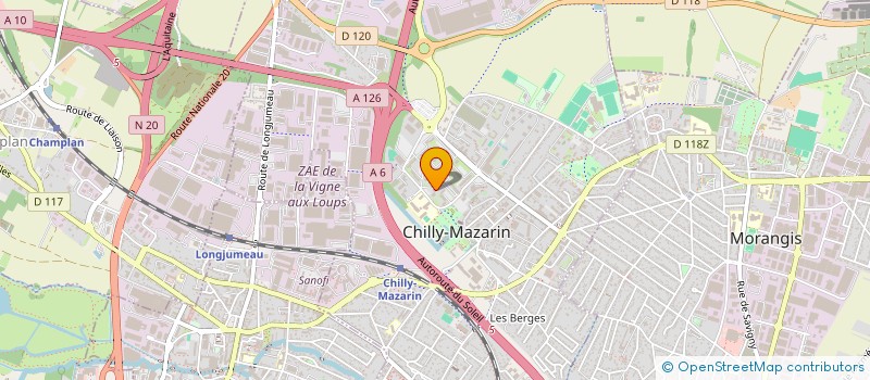 localisation de l'entreprise SCI JOURPARTALL à CHILLY-MAZARIN