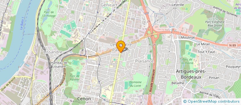 localisation de l'entreprise SCI JOUSAG  CENON