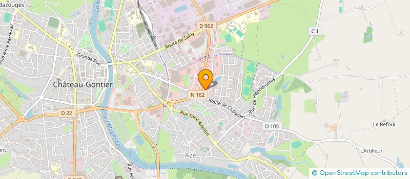 localisation de l'entreprise SCI JOUSMIN  CHATEAU-GONTIER-SUR-MAYENNE