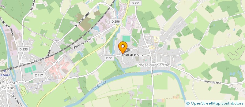 localisation de l'entreprise SCI JOUSSE  ROEZE-SUR-SARTHE