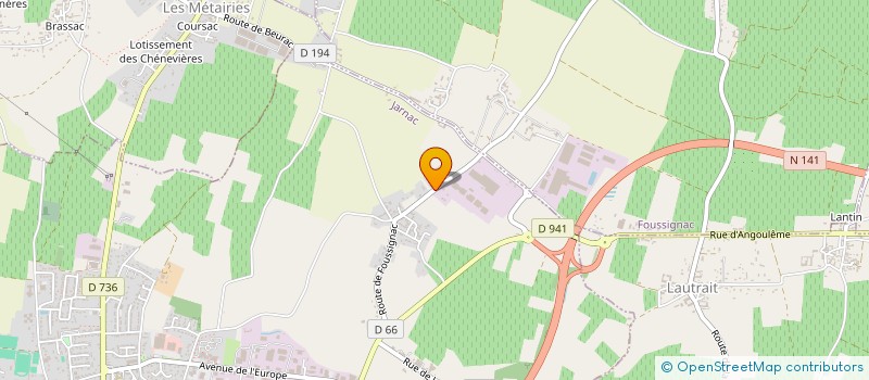 localisation de l'entreprise SCI JOUSSEAUME à JARNAC