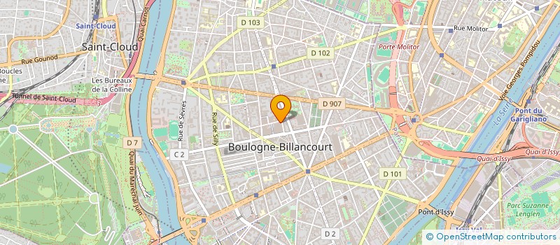 localisation de l'entreprise SCI JOUSSET LEVET à BOULOGNE-BILLANCOURT