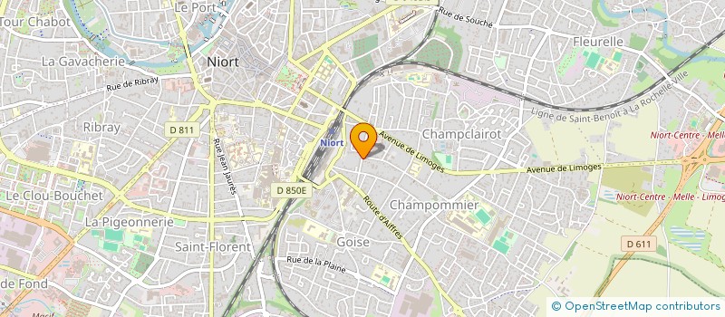 localisation de l'entreprise SCI JOUSTEMPS  NIORT