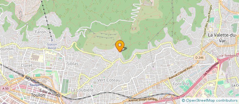 localisation de l'entreprise SCI JOUVAL  TOULON