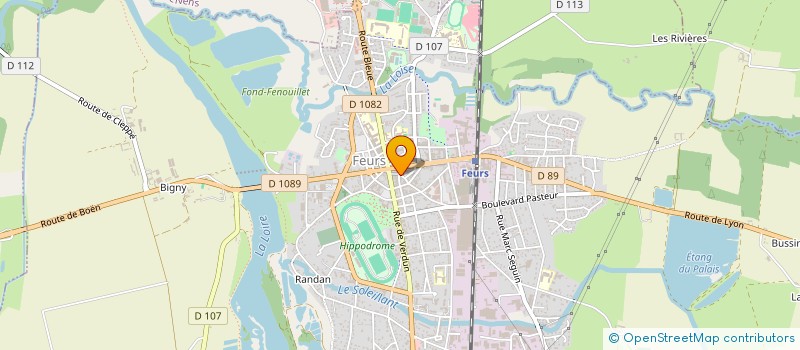 localisation de l'entreprise SCI JOUVE TROTTET  FEURS