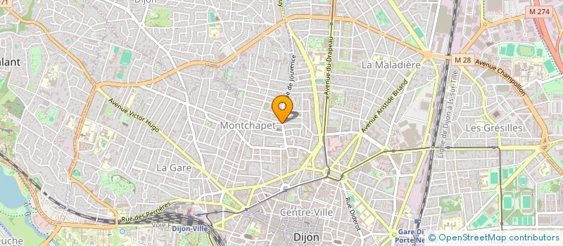localisation de l'entreprise SCI JOUVENCE 27 à DIJON