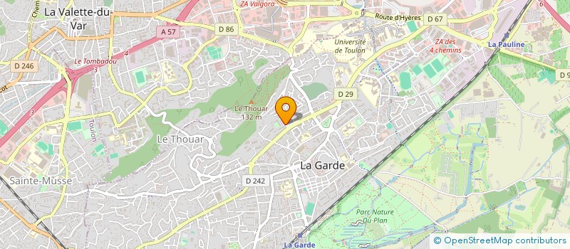localisation de l'entreprise SCI JOUVENOT à LA GARDE