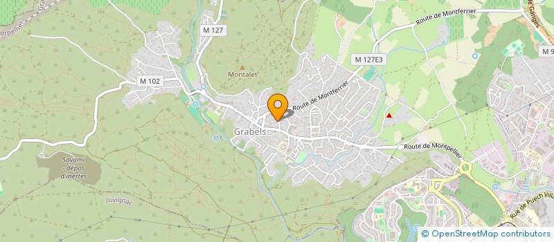 localisation de l'entreprise SCI JOUVENTIN  GRABELS