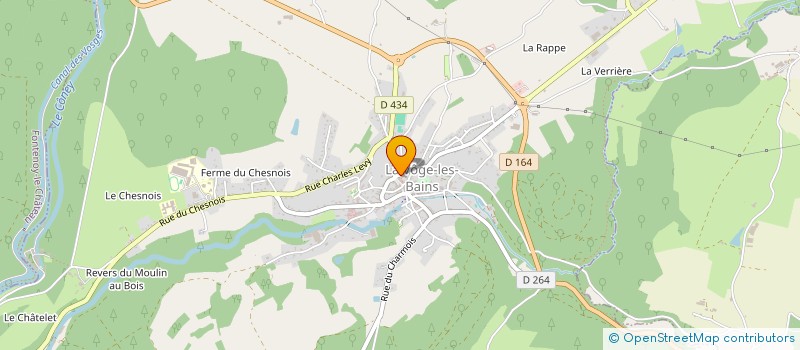 localisation de l'entreprise SCI JOUVET  LA VOGE-LES-BAINS