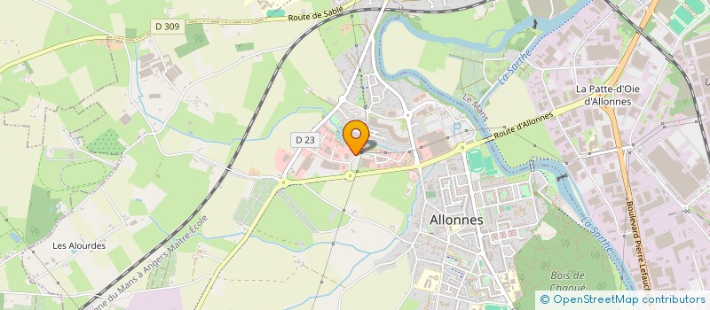 localisation de l'entreprise SCI JOUVET DARWIN  ALLONNES
