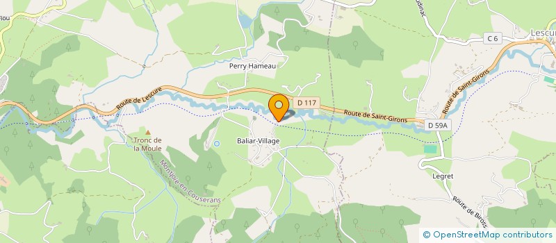 localisation de l'entreprise SCI JOVA à LACOURT