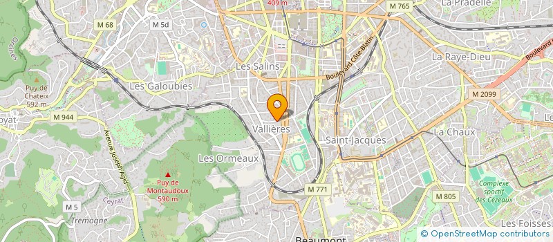 localisation de l'entreprise SCI JOVAL  CLERMONT-FERRAND