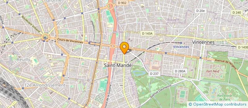 localisation de l'entreprise SCI JOVAL à SAINT-MANDE