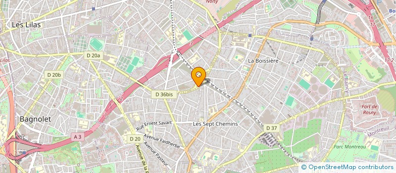 localisation de l'entreprise SCI JOVANOVIC à ROMAINVILLE