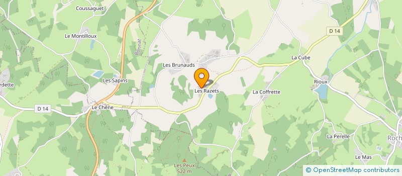localisation de l'entreprise SCI JOVI à ROCHES